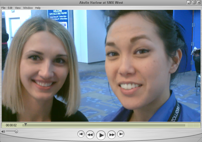 Akvile Harlow and Virginia Nussey at SMX West 2012