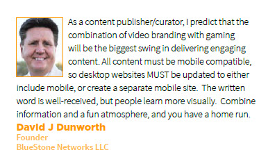 David Dunworth Prediction for Content Marketing in 2013