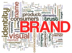 Brand word cloud Word cloud centered around "brand"