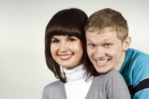 Improve your content marketing and consequently get your relationship on the right track. Guy smiling with girl