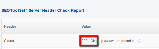 check server page tool 200