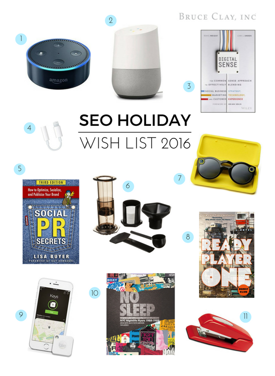 seo holiday wish list