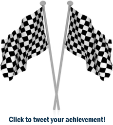Finish line checkered flags