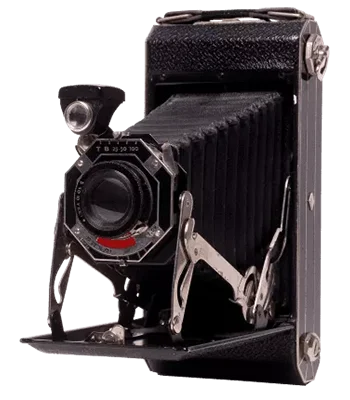 Vintage camera symbolizing visibility