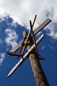 Street Sign with Multiple Directions