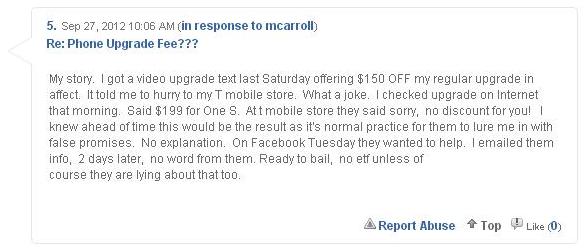 Post on T-Mobile Forum