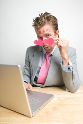 Rose-Colored Glasses Man with Rose-Colored Glasses