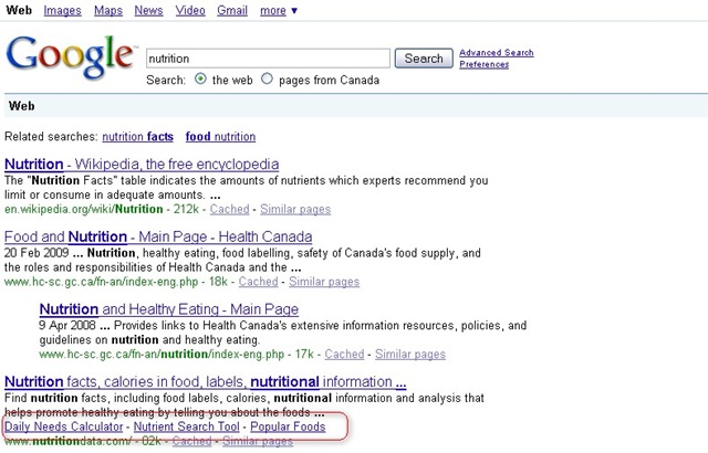 sitelinks example 2 one-line sitelinks example