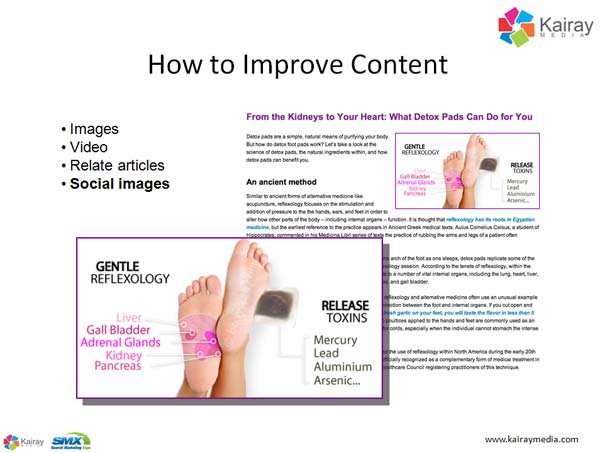 Use social images with messages that draw people