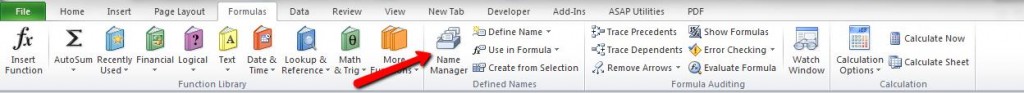 excel name manager