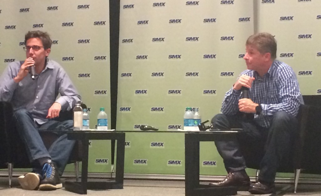 Jonah Peretti and Danny Sullivan at SMX East Keynote Conversation
