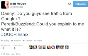 Tweet by Matt McGee