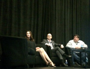 Panelists Mindy Weinstein, Gene and Bill Hunt at SMX West 2015