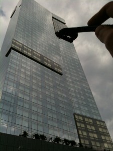 Schick Razorbombing Building