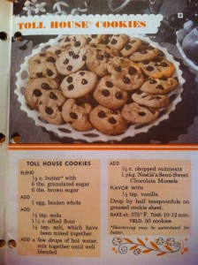 Page of Nestle Cookbook