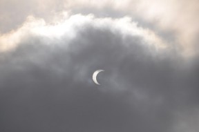 moon covered by clouds