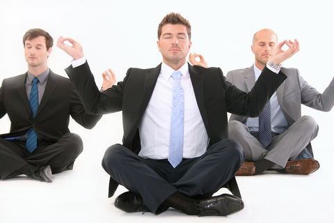 Businessmen Meditating