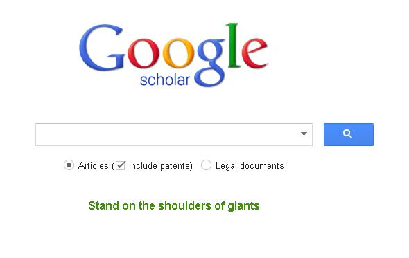 Screenshot of Google Scholar