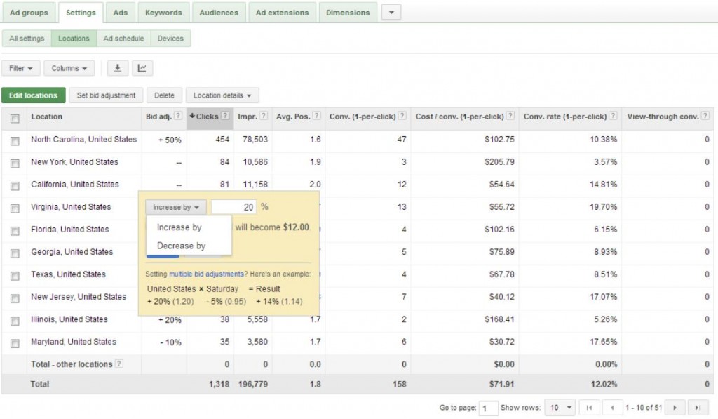 Setting up geo-targeting - Step 1