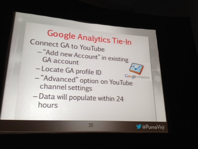YouTube optimization Google Analytics tie in