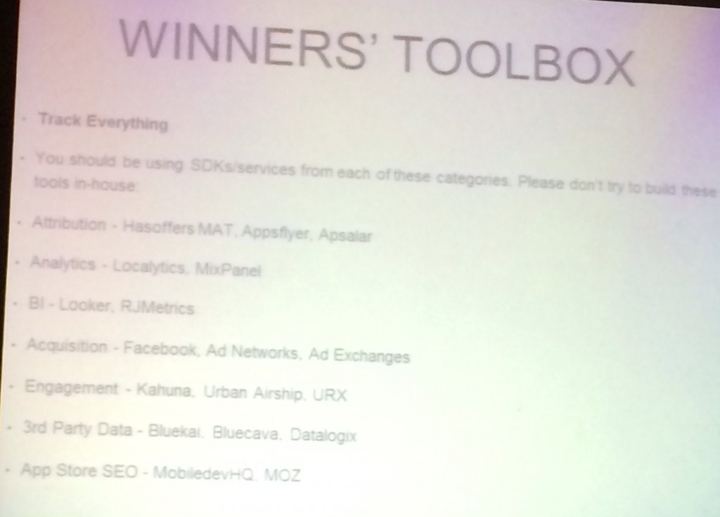 mobile app winner's toolbox