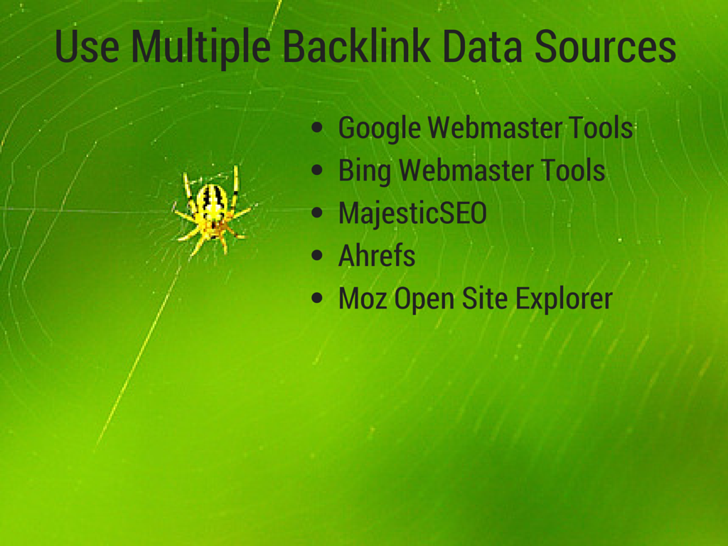 Use Multiple Backlink Data Sources(1)