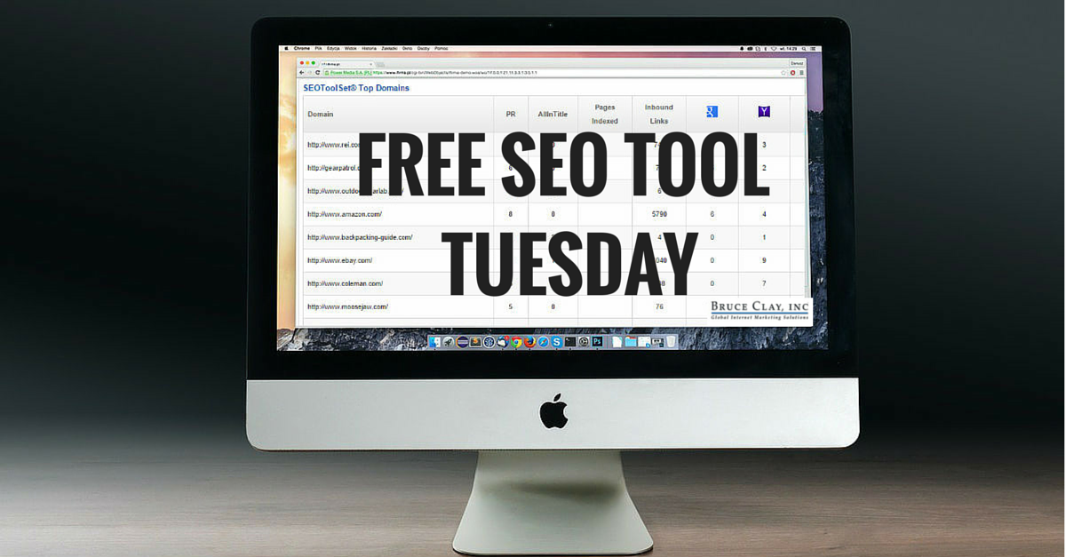 Free SEO Tool for Competitive Research from Bruce Clay, Inc.