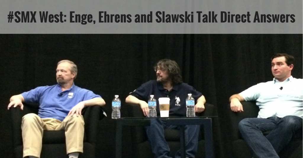 Enge, Ehrens and Slawski on Direct