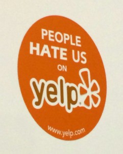 people hate us on yelp