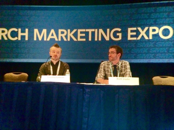 Timothy Gillman and Brett Snyder share "Expert Excel Essentials" at SMX West
