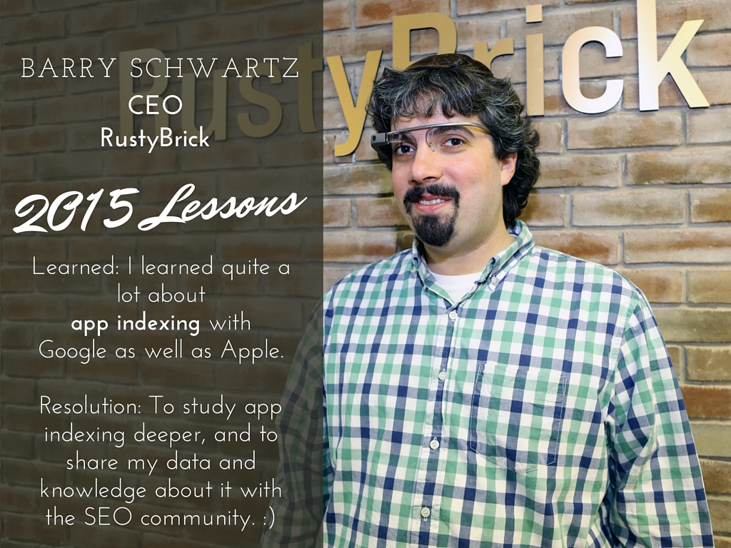 Barry Schwartz 2015 lessons