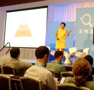 Maile Ohye on stage at SMX West 2016