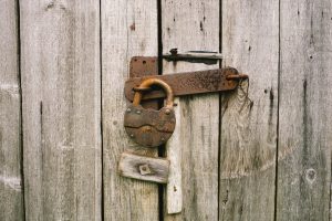 padlocked gate