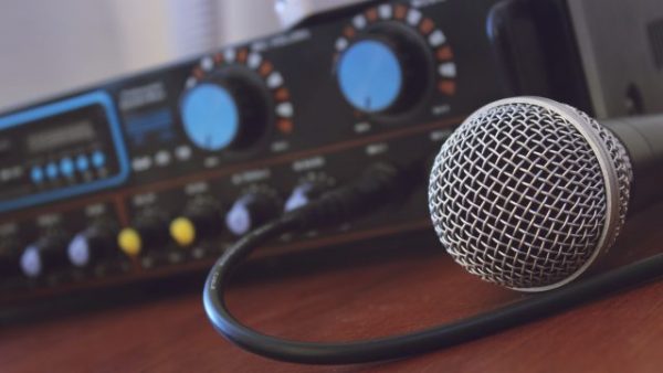 microphone and mix board