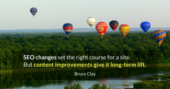 Content improvements give a site lift