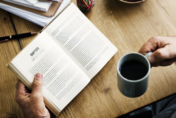 Coffee Break Reading Travel Book Lifestyle Concept