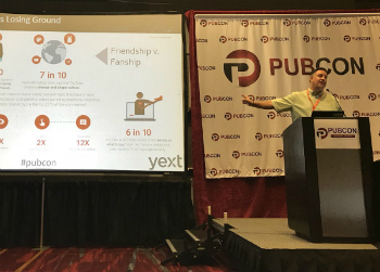 Duane Forrester speaking at Pubcon