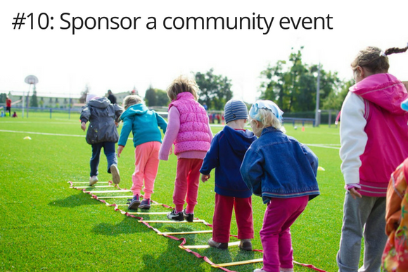 Sponsor a community event to build links
