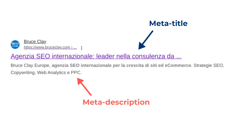 Meta title e meta description