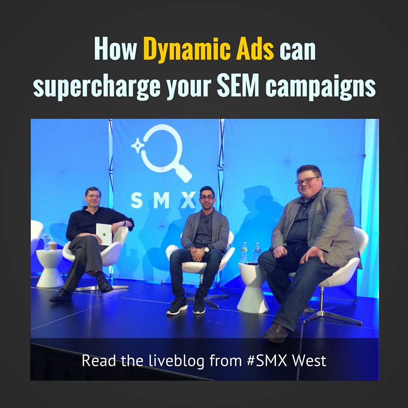 Dynamic Ads session at SMX West