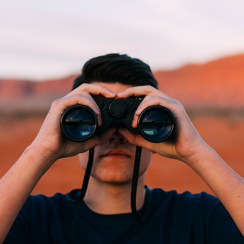 Binoculars looking at future of SEO