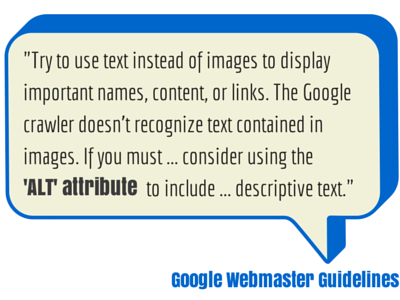 Use text or use image with ALT attribute