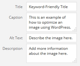 Image attributes in WordPress