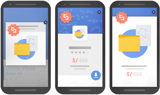 Intrusive interstitials examples per Google