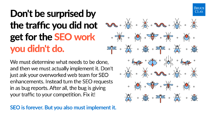 Don't be surprised by results you didn't get from SEO work you didn't do.