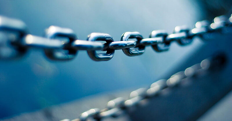 Chain links bond together to form a connection much like webpage outbound links.