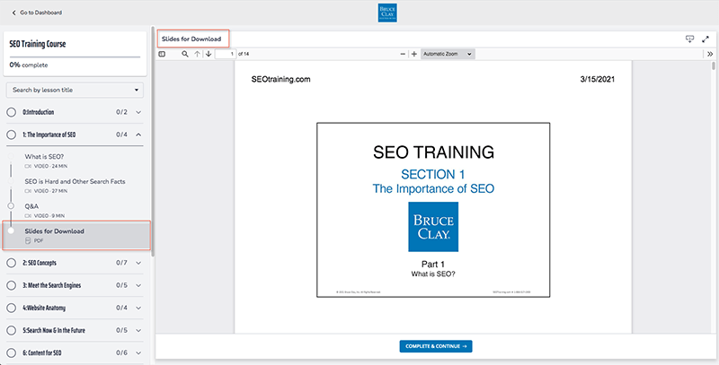 Presentation slides available to download at SEOtraining.com.