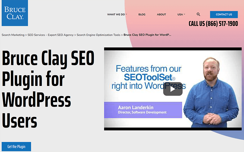 Screenshot of Bruce Clay SEO WordPress Plugin.