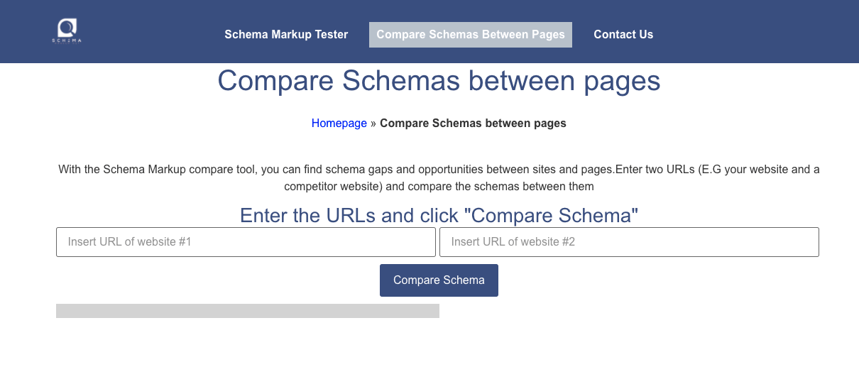Screenshot of Schema Markup Tester.