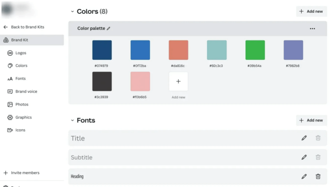 brand kit canva.
